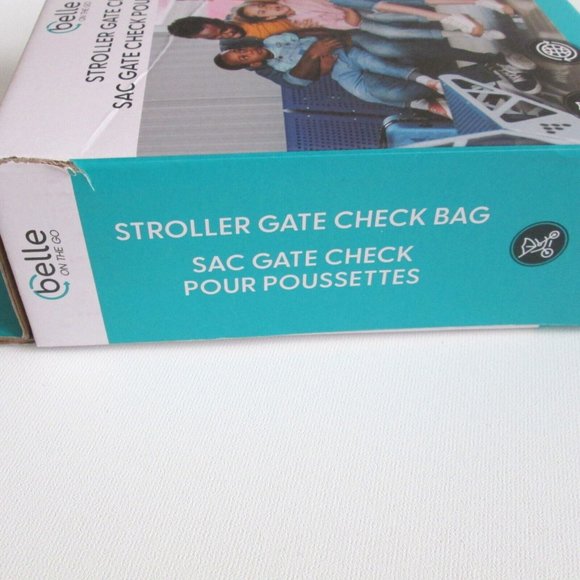 Belle On The Go Red Stroller Gate Check Bag Air Travel Cover New In Box - Picture 9 of 10